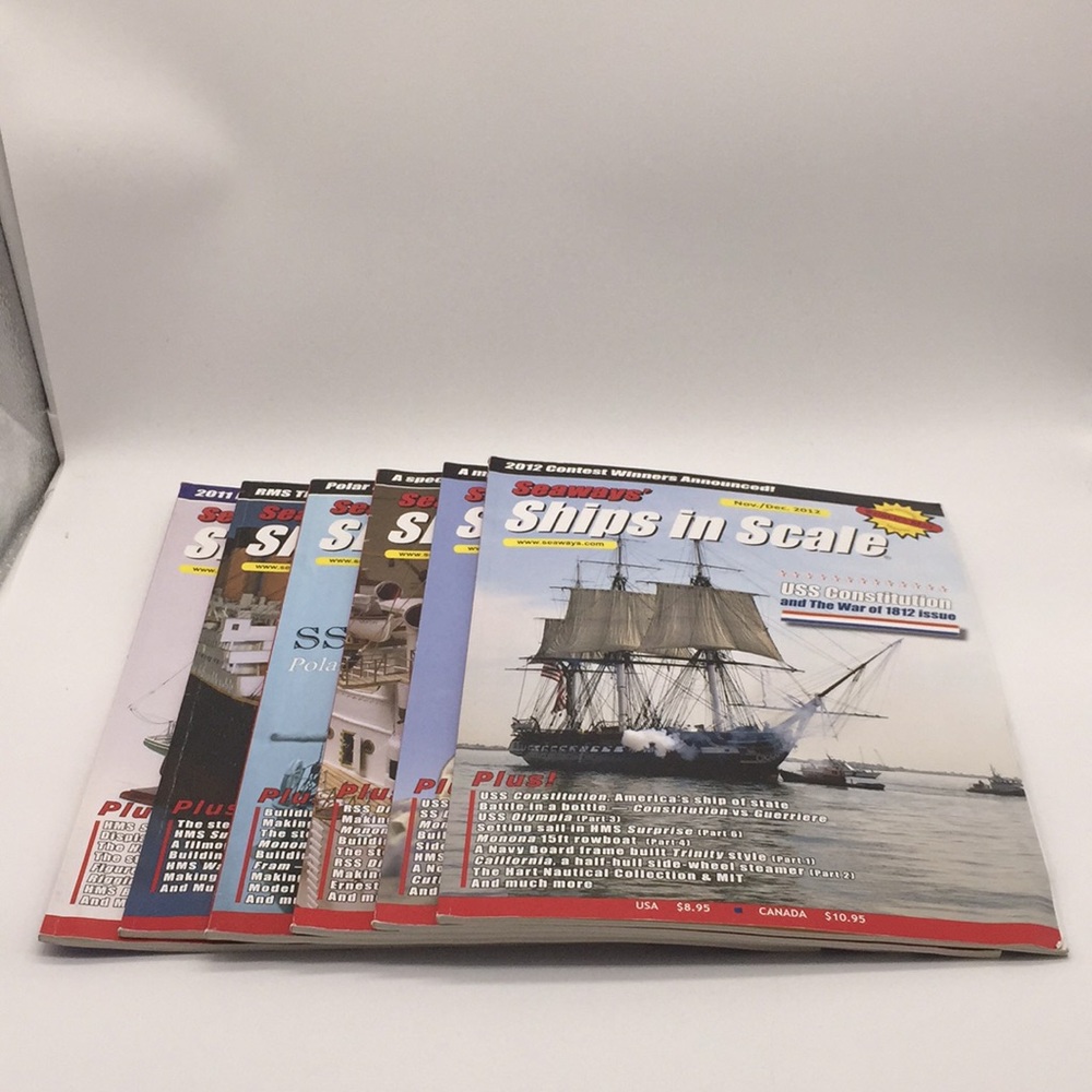2012 Seaways’ Ships in Scale Magazines 6 Issues